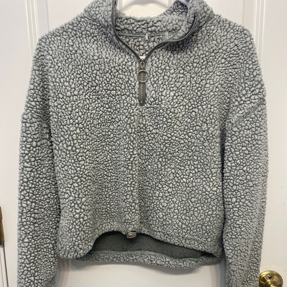 Fuzzy, long sleeve sweatshirt